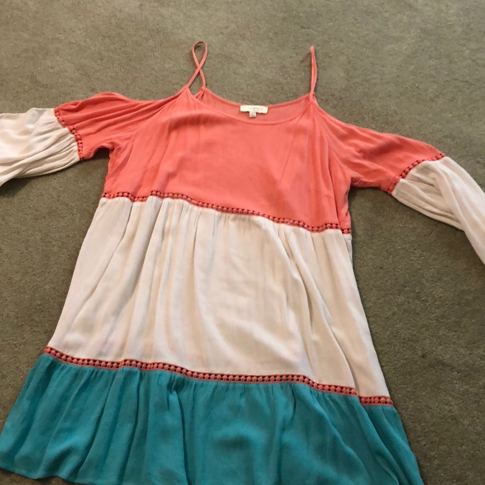 Umgee peekaboo shoulder dress